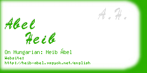 abel heib business card